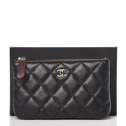 Chanel Lambskin Quilted Small Cosmetic Case Black 8 of 8