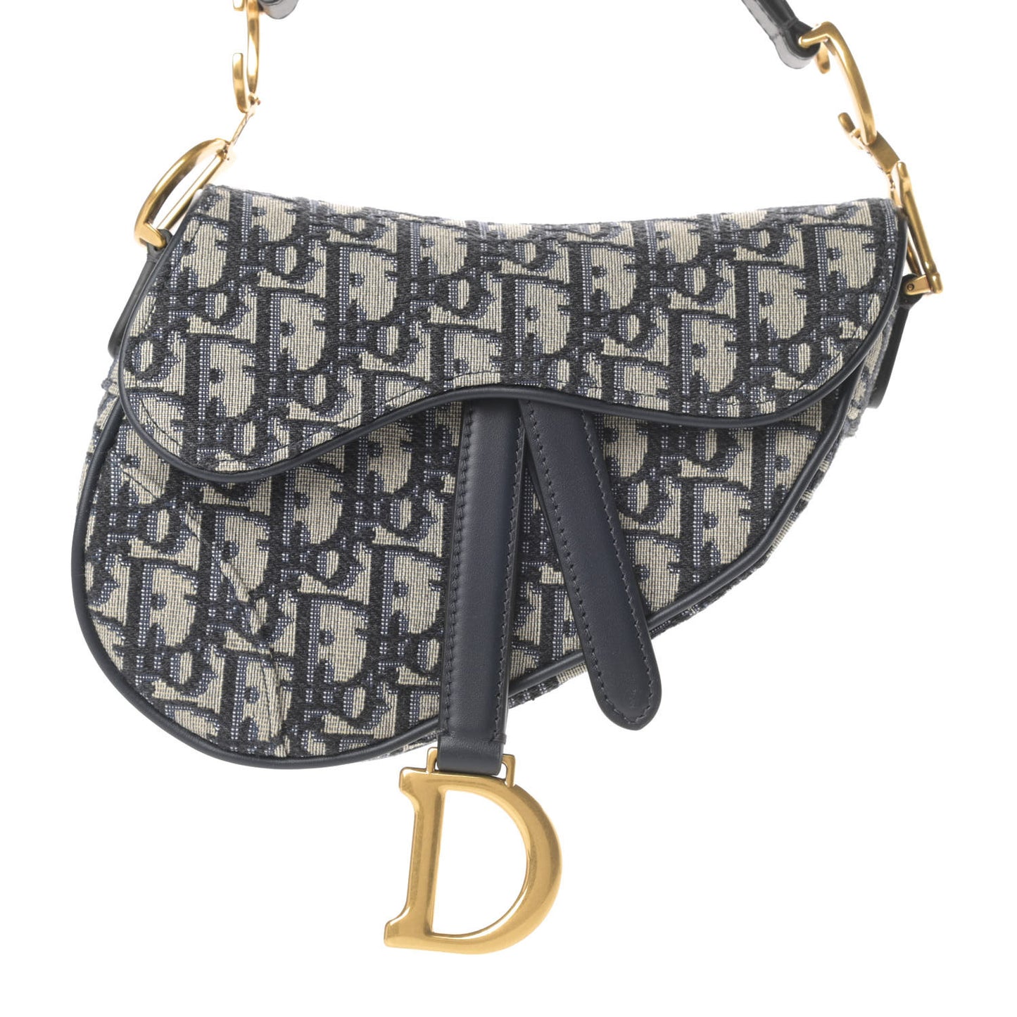Oblique Mini Saddle Bag Blue
