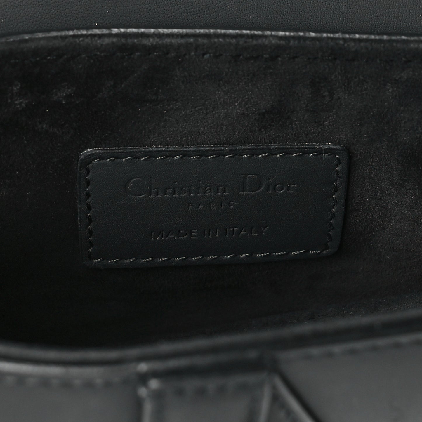 Ultra Matte Calfskin Mini Saddle Bag With Strap Black