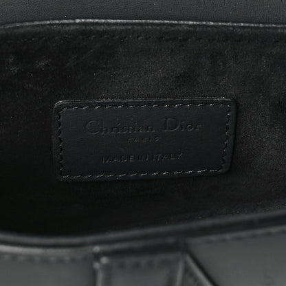 Christian Dior Ultra Matte Calfskin Mini Saddle Bag With Strap Black 6 of 10