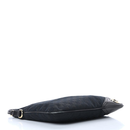 Gucci Monogram Medium New Britt Hobo Black 4 of 15