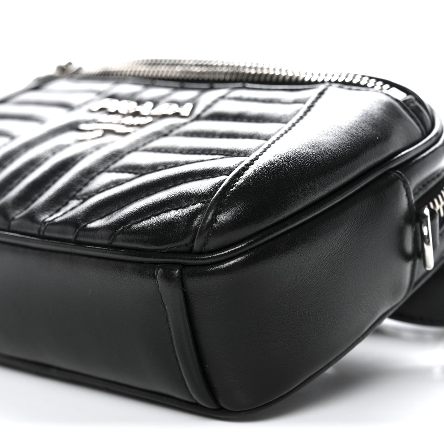 Soft Calfskin Diagramme Belt Bag Black