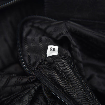 Prada Tessuto Nylon Saffiano Weekender Black 7 of 7
