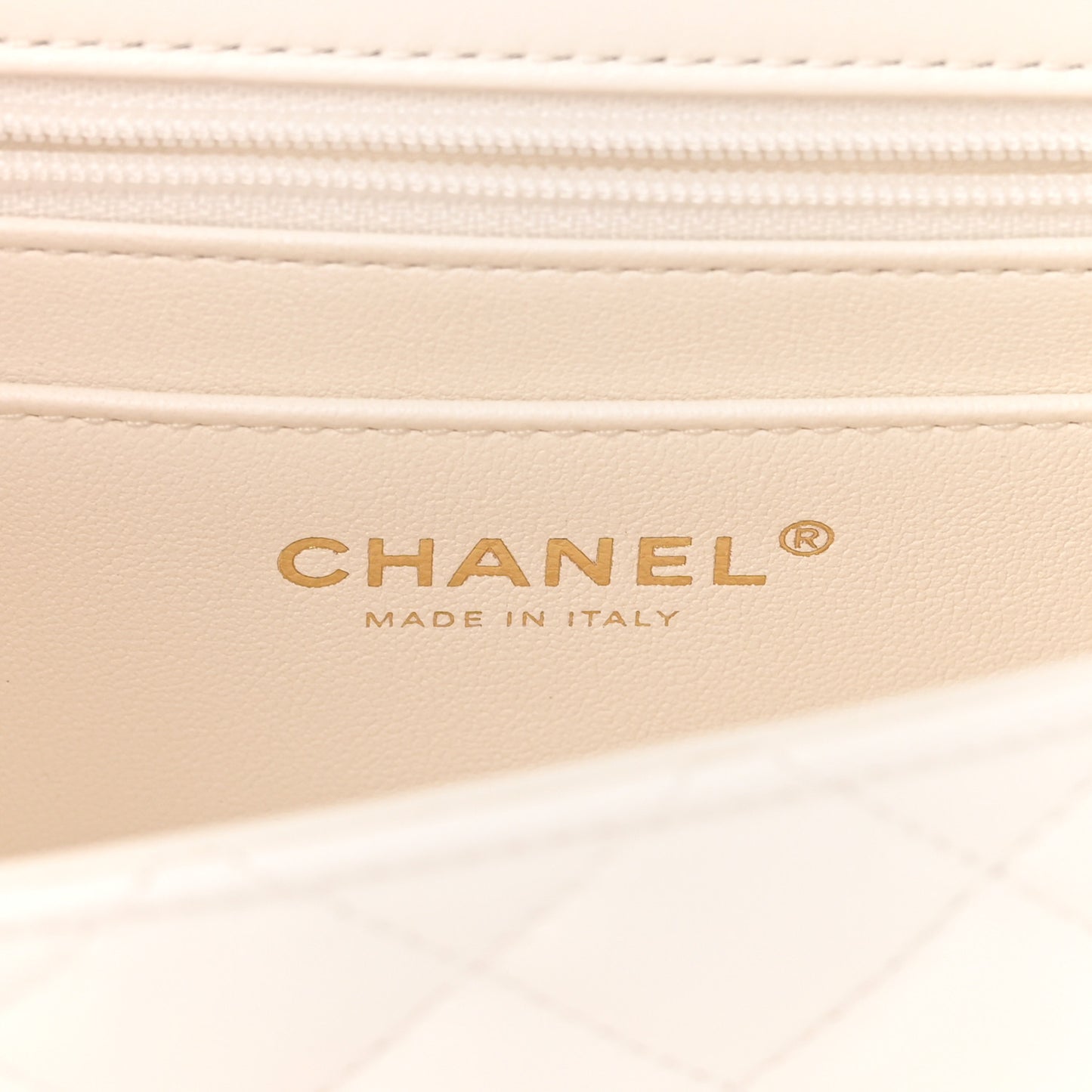 Lambskin Quilted Mini Crystal Top Handle Rectangular Flap White