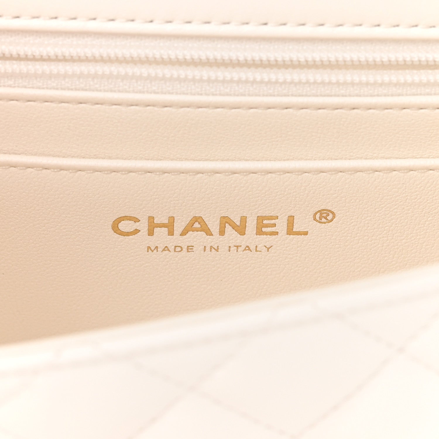 Chanel Lambskin Quilted Mini Crystal Top Handle Rectangular Flap White 6 of 11