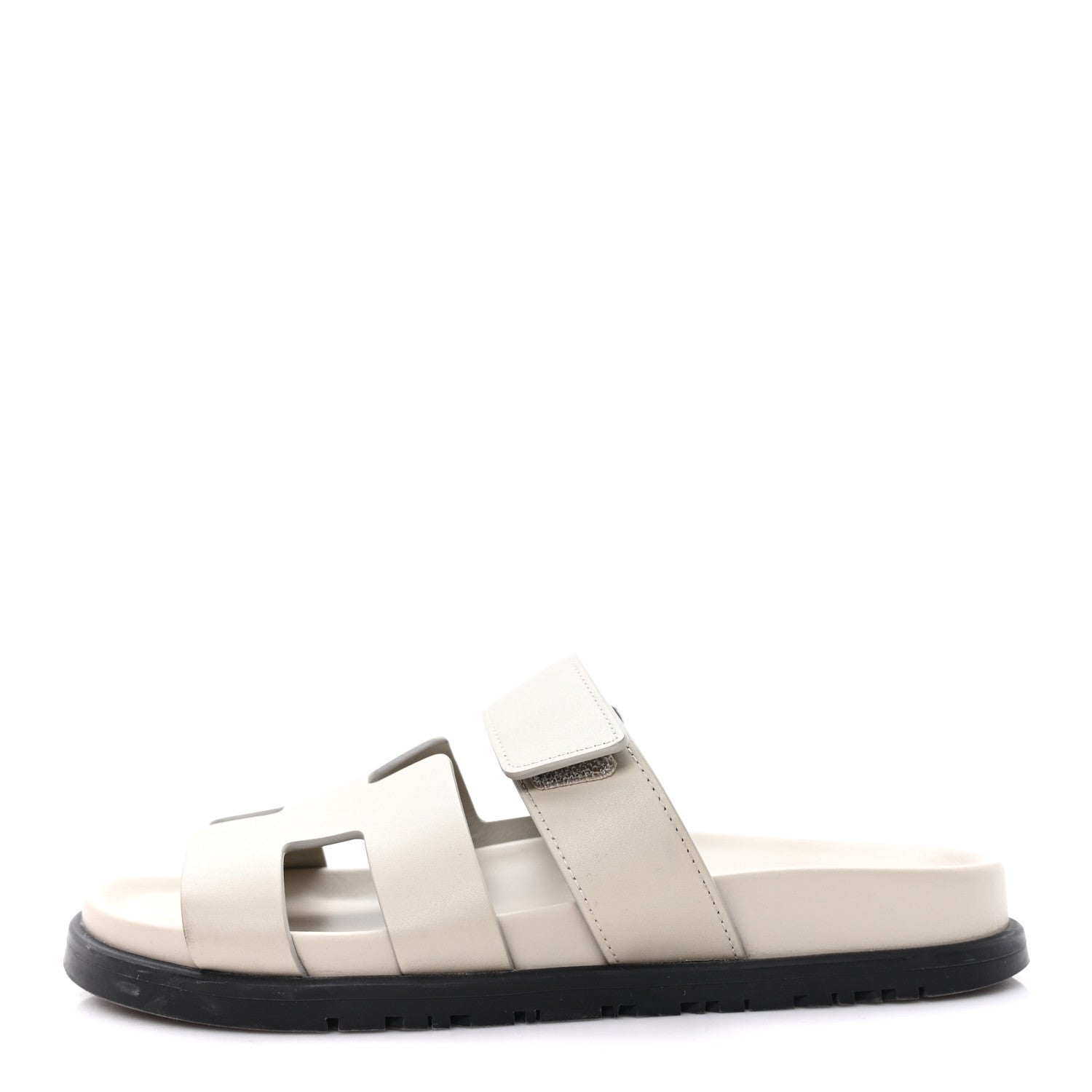 Hermes Calfskin Womens Chypre Sandals 36.5 Beige Esquisse 1855332