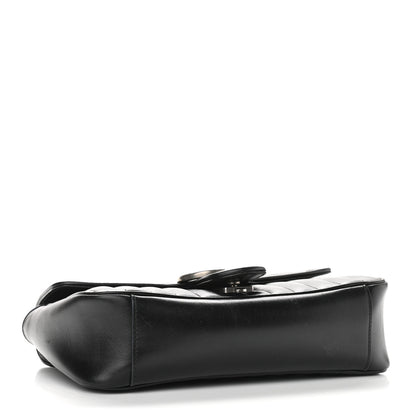 Gucci Calfskin Matelasse Aria Small GG Marmont Shoulder Bag Black 4 of 13