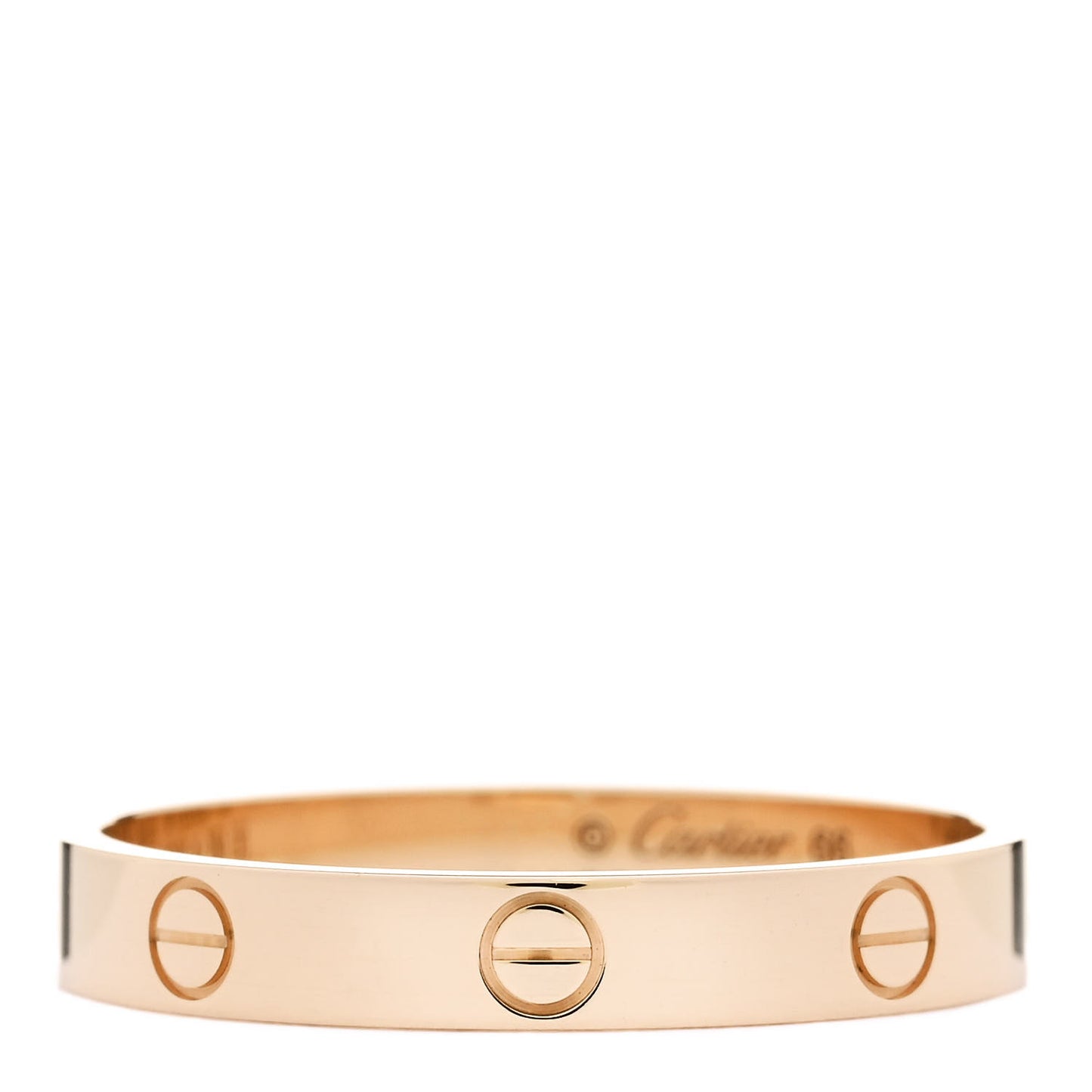 18K Yellow Gold 3.5mm LOVE Wedding Band Ring 66 11.5