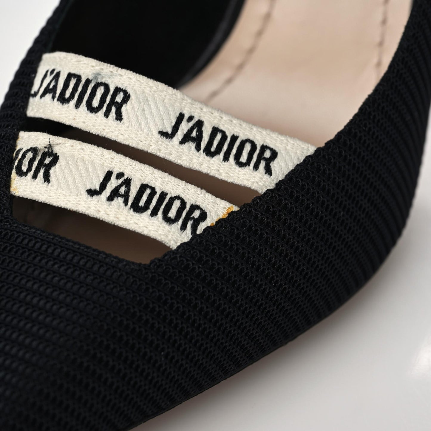 Technical Canvas J'Adior Ribbon Pumps 39.5 Black