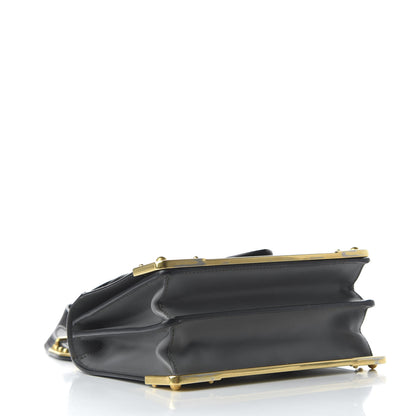 Prada City Calfskin Saffiano Cahier Bag Mercurio Black 4 of 9