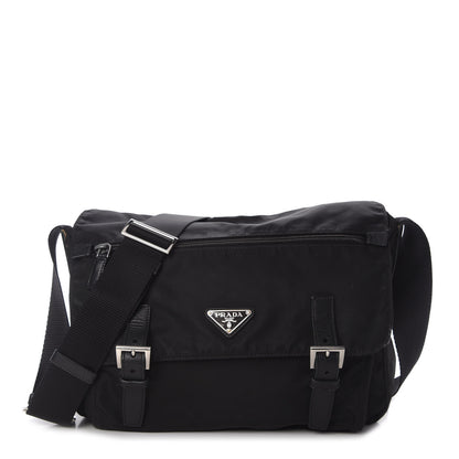 Prada Tessuto Nylon Vela Messenger Bag Black 1 of 14