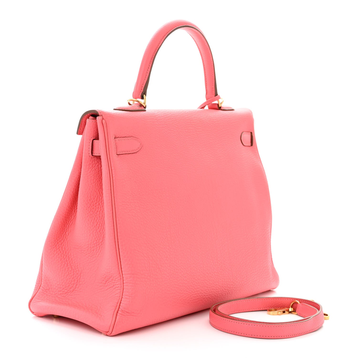 Hermes Taurillon Clemence Kelly Retourne 35 Rose Azalee 3 of 16