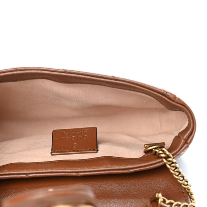 Gucci Azalea Calfskin Matelasse Diagonal Super Mini GG Marmont Shoulder Bag Cuir 4 of 4
