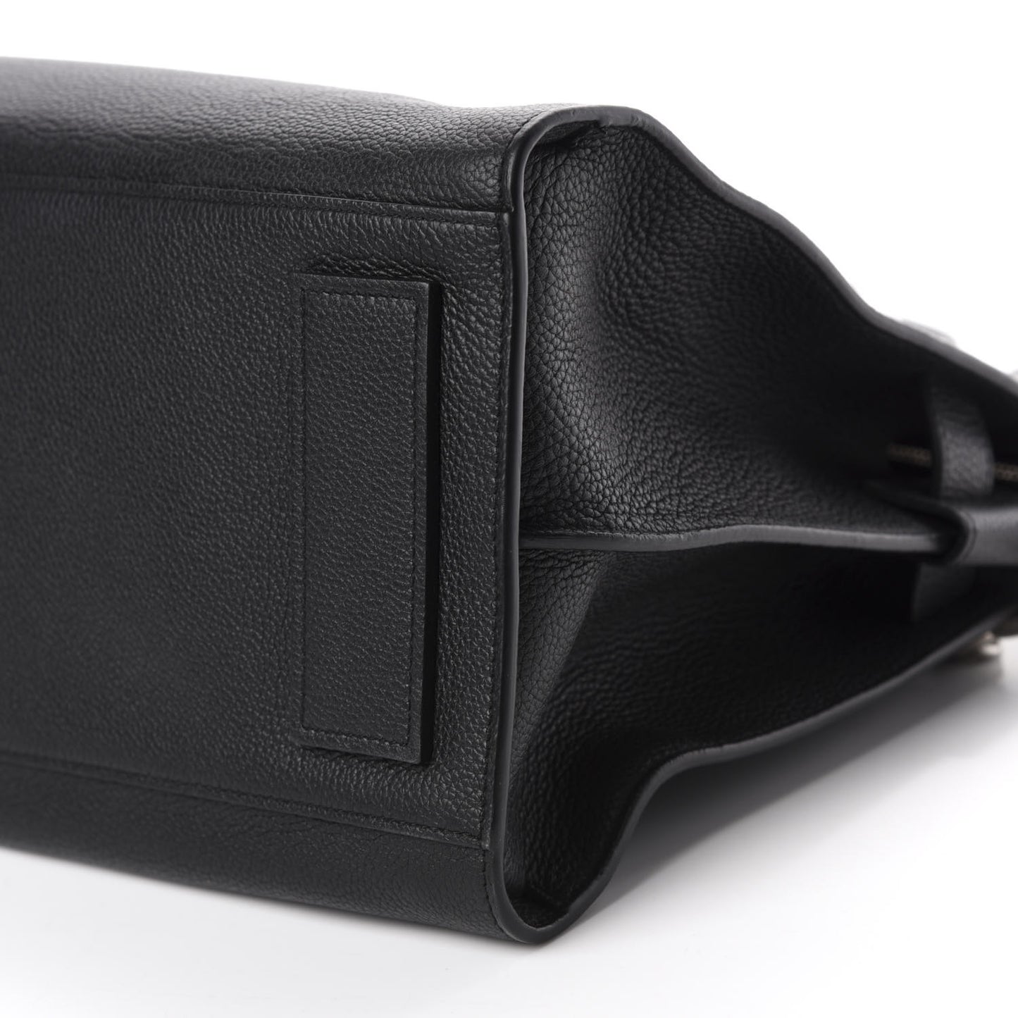 Grained Calfskin Small Supple Sac De Jour Duffle Black