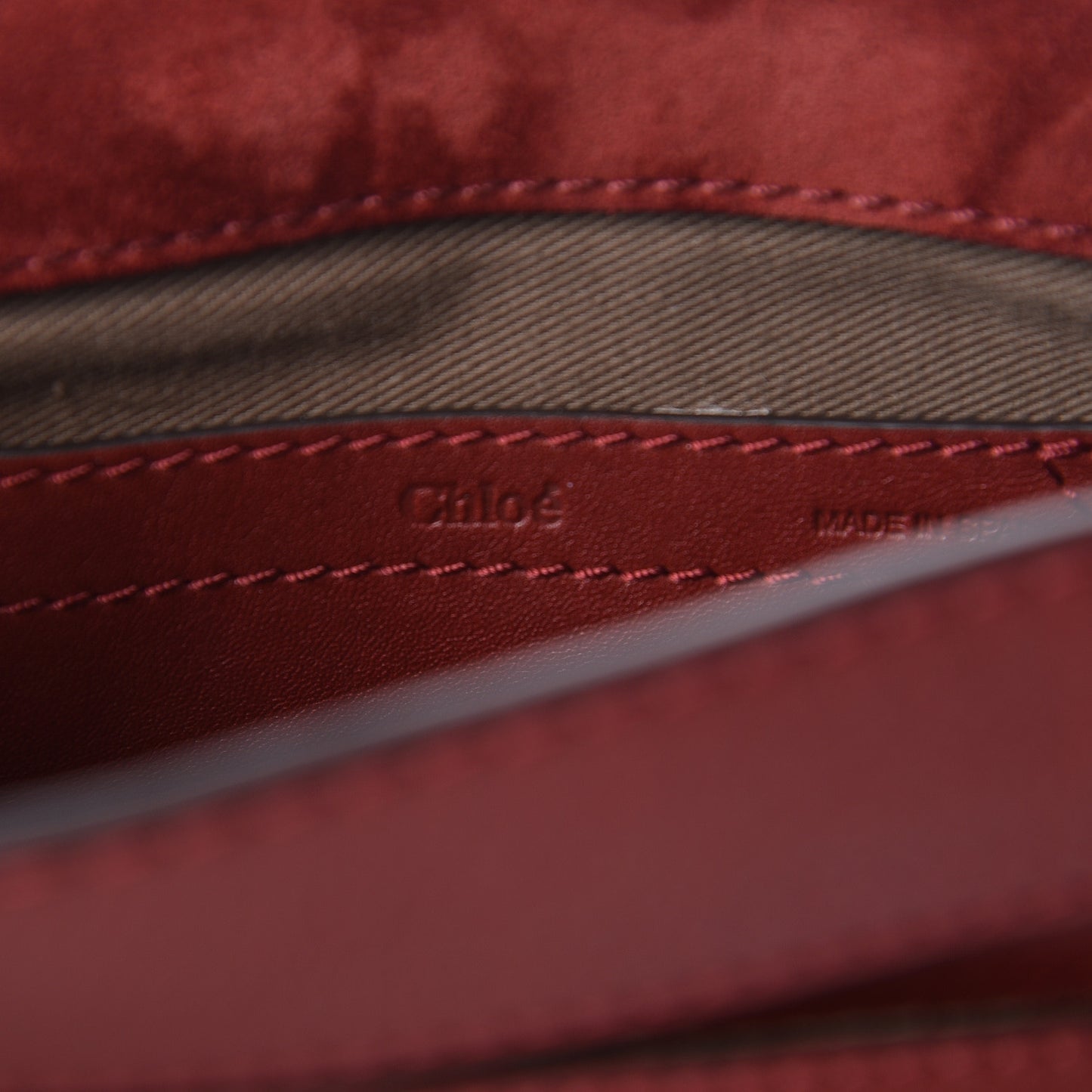 Suede Calfskin Braided Mini Marcie Round Crossbody Bag Red