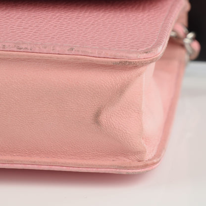 Chanel Caviar Timeless CC Wallet on Chain WOC Pink 2 of 12