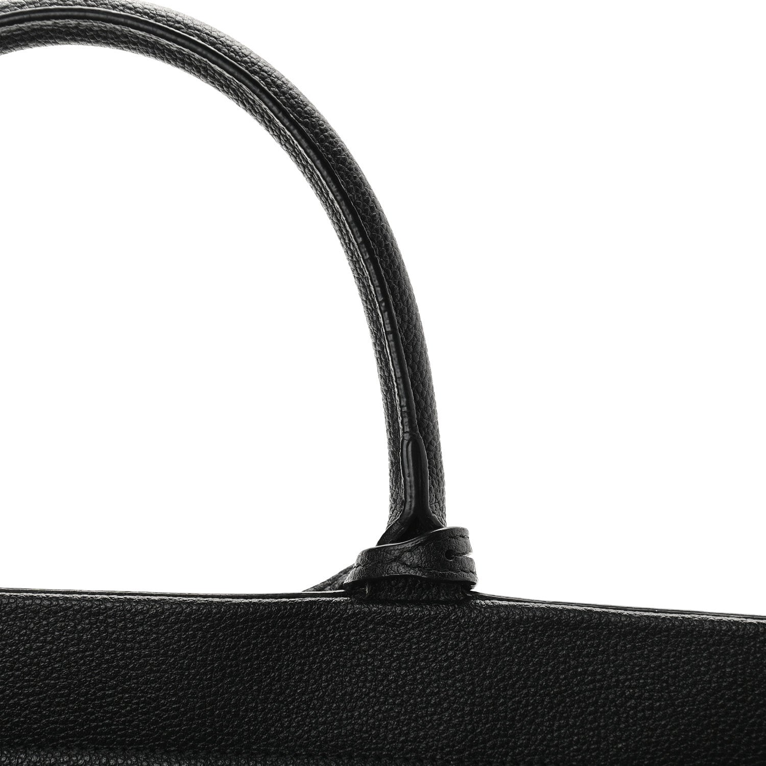 Saint Laurent Grained Calfskin Medium Cabas Rive Gauche Black 11 of 13