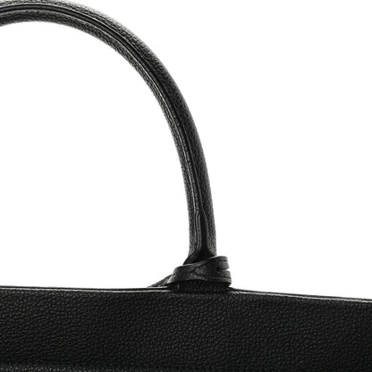 Saint Laurent Grained Calfskin Medium Cabas Rive Gauche Black 11 of 13