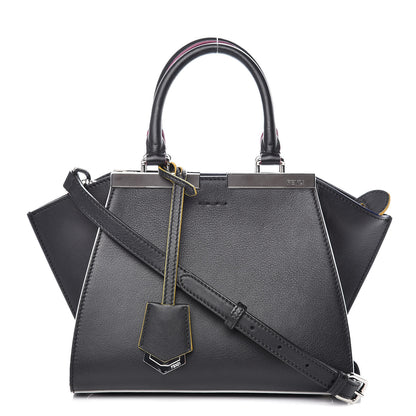 Fendi Vitello Dolce Mini 3Jours Tote Black 1 of 10