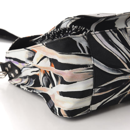 Proenza Schouler Nylon Floral Printed Medium PS1 Satchel Black White 6 of 11
