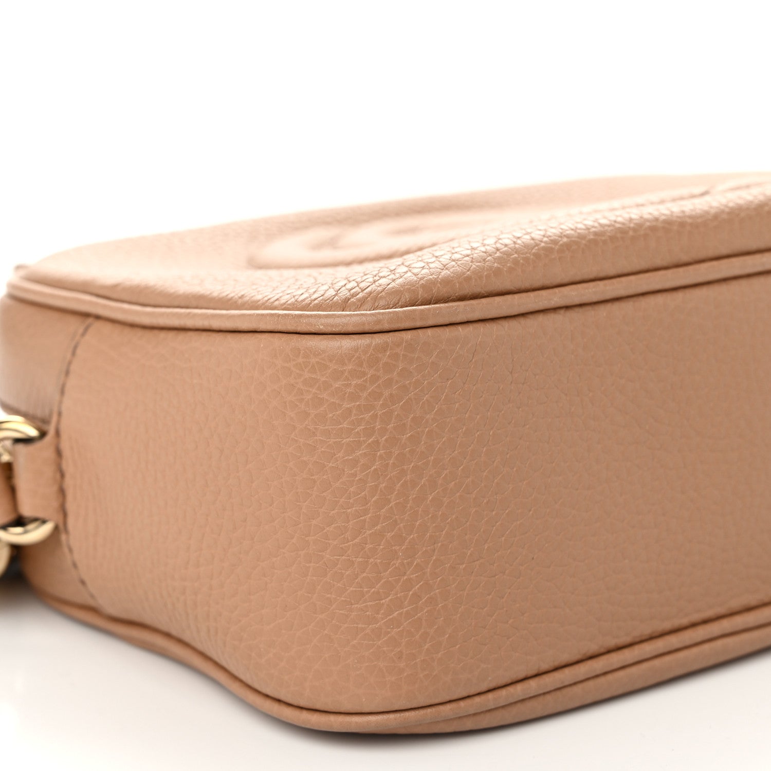 Gucci Pebbled Calfskin Small Soho Disco Bag Camelia 9 of 11