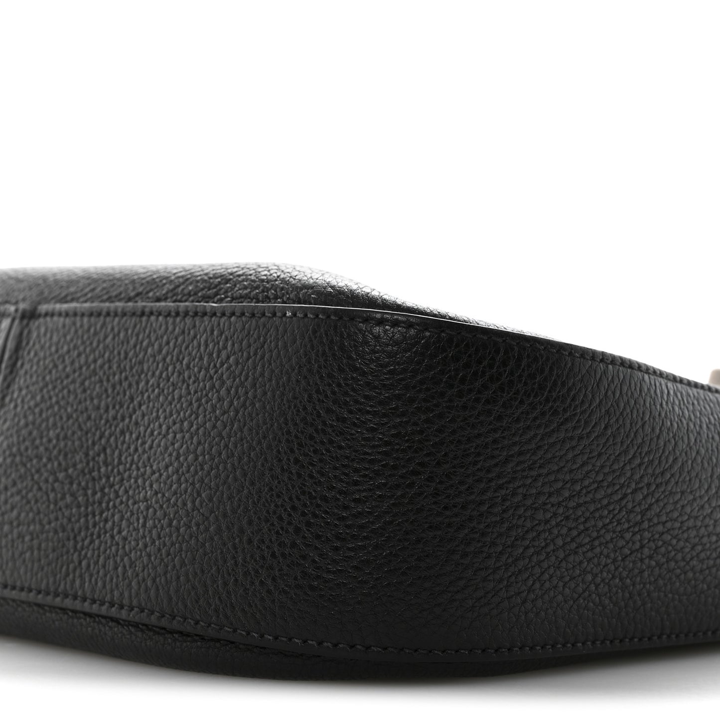 Vitello Phenix Zippered Messenger Hobo Black