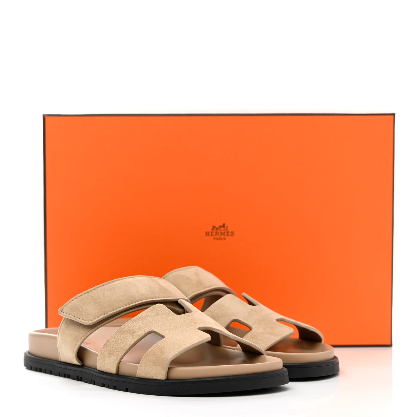 Suede Goatskin Womens Chypre Sandals 36 Beige Argile