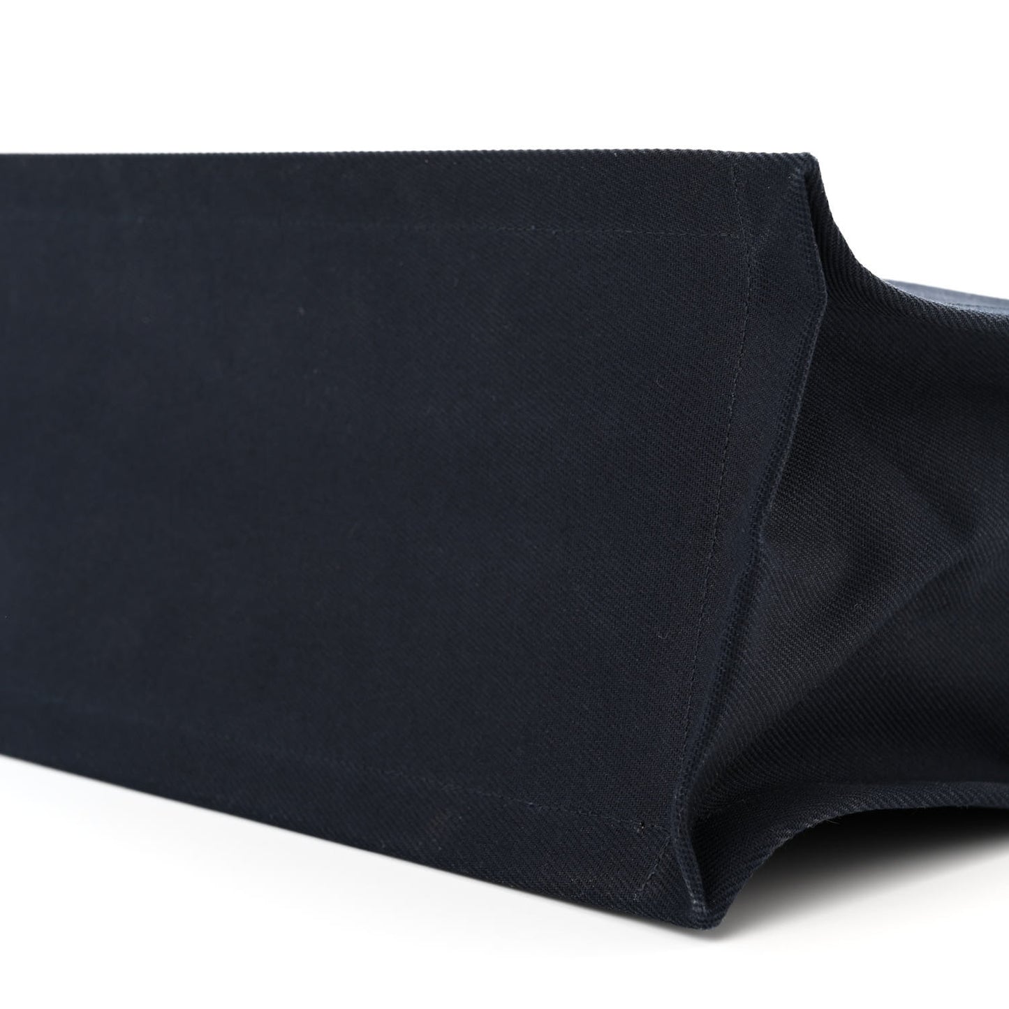 Linen Calfskin Rive Gauche Tote Navy