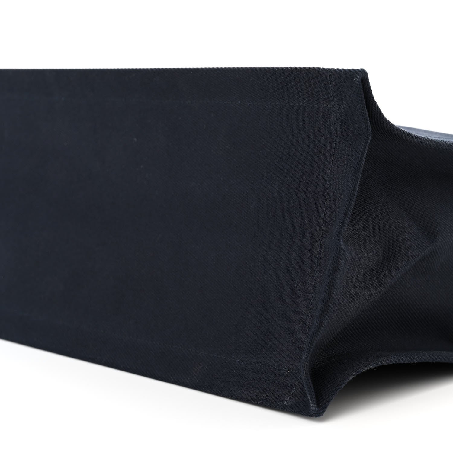 Saint Laurent Linen Calfskin Rive Gauche Tote Navy 9 of 10