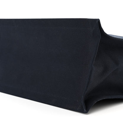 Saint Laurent Linen Calfskin Rive Gauche Tote Navy 9 of 10