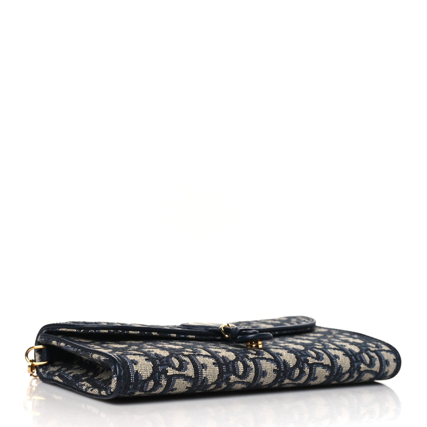 Oblique Bobby East West Pouch With Chain Blue
