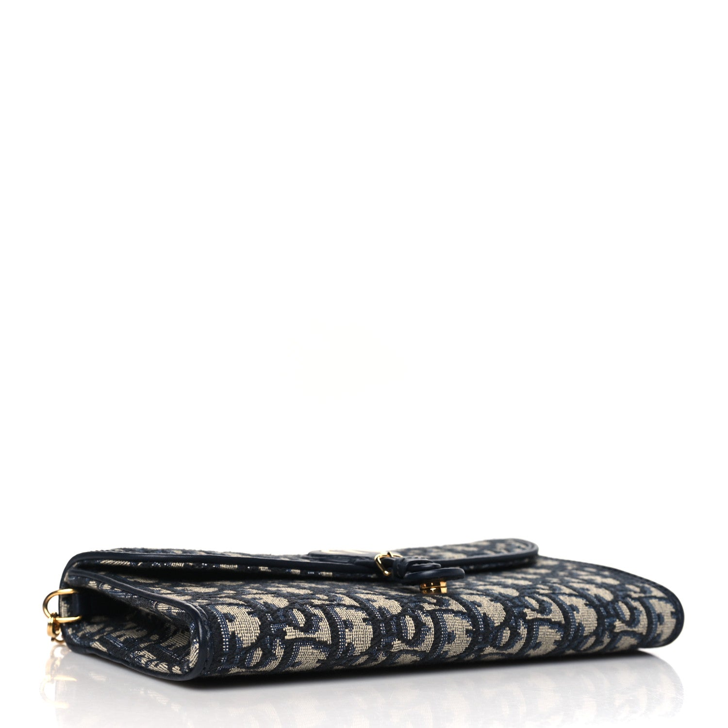 Christian Dior Oblique Bobby East West Pouch With Chain Blue 4 of 10