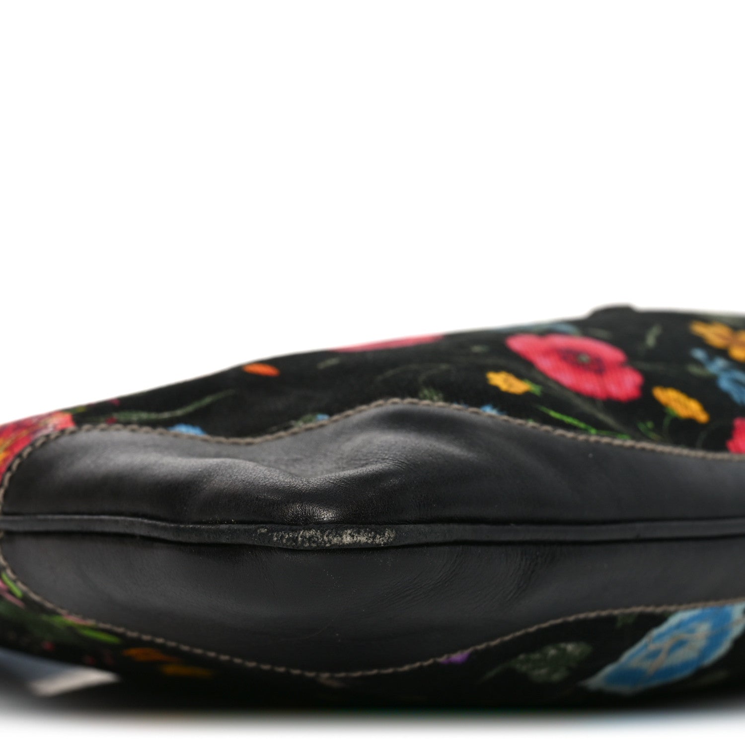 Gucci Canvas Floral Flora Medium Jackie O Bouvier Hobo Black 9 of 11
