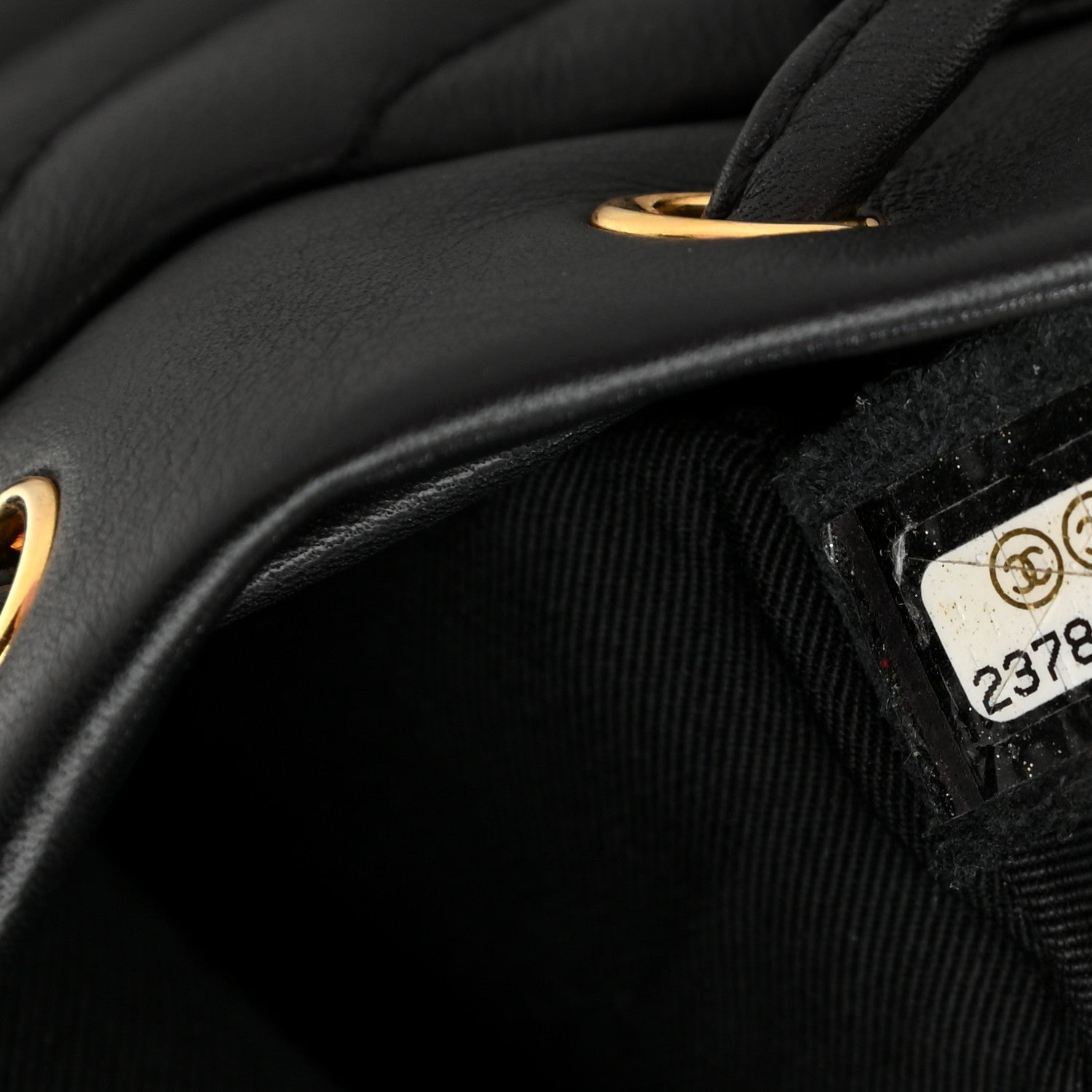 Chanel Calfskin Chevron Quilted Small Urban Spirit Backpack Black 7 of 10