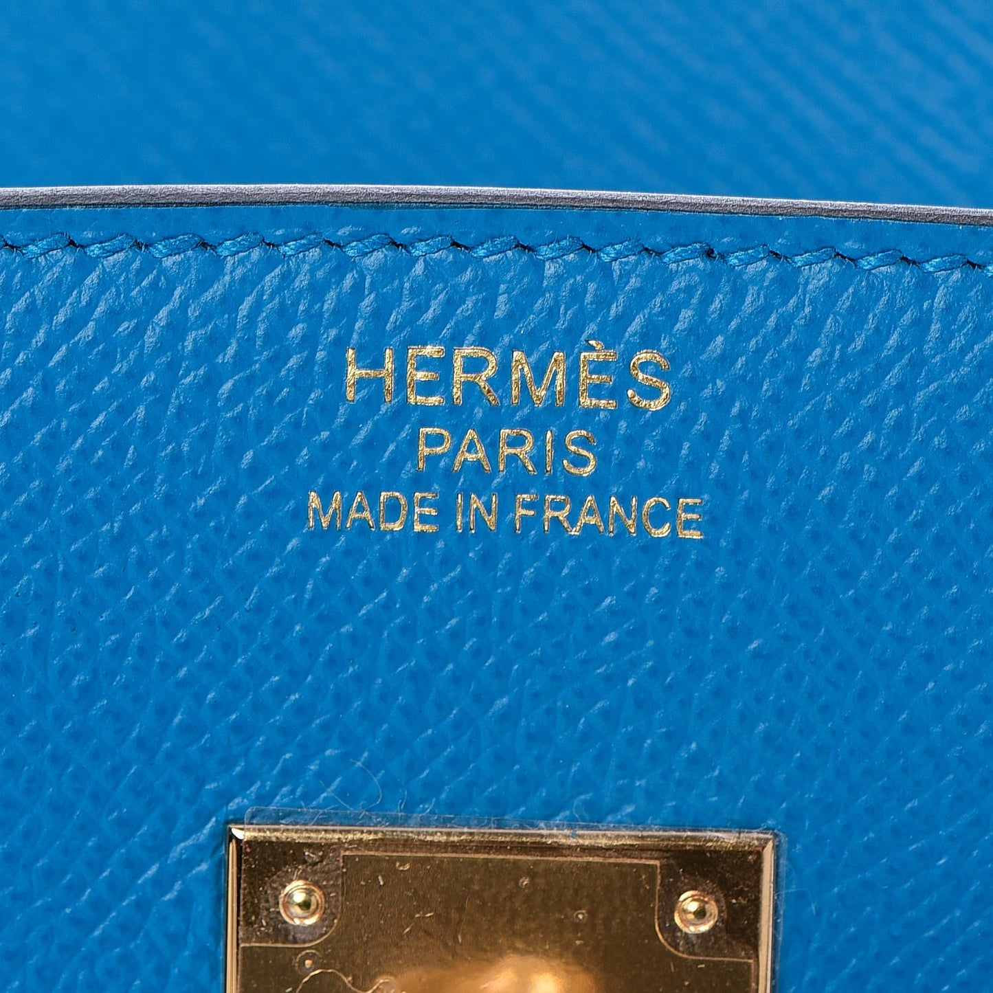 Epsom Birkin 35 Bleu Zanzibar