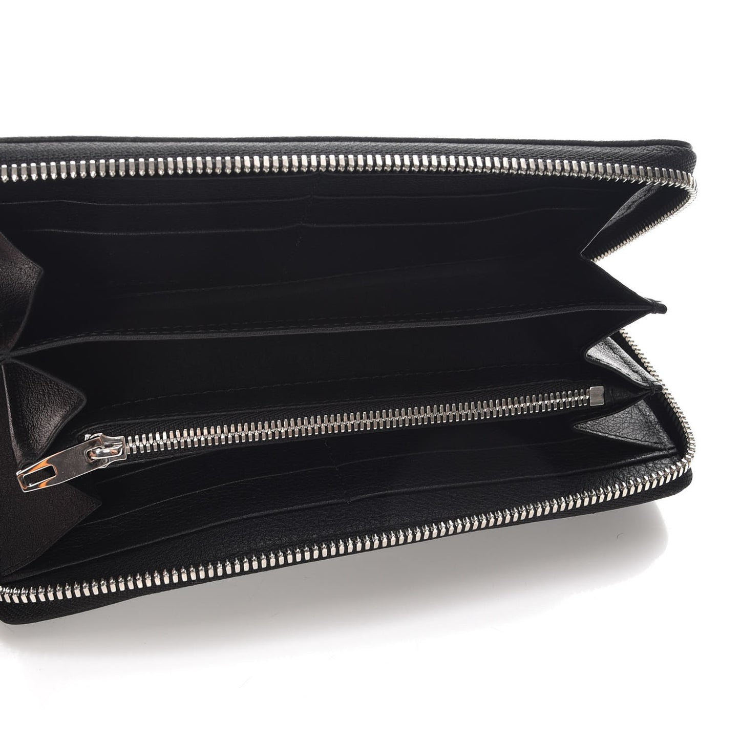 Calfskin Multi Bow Money Wallet Black
