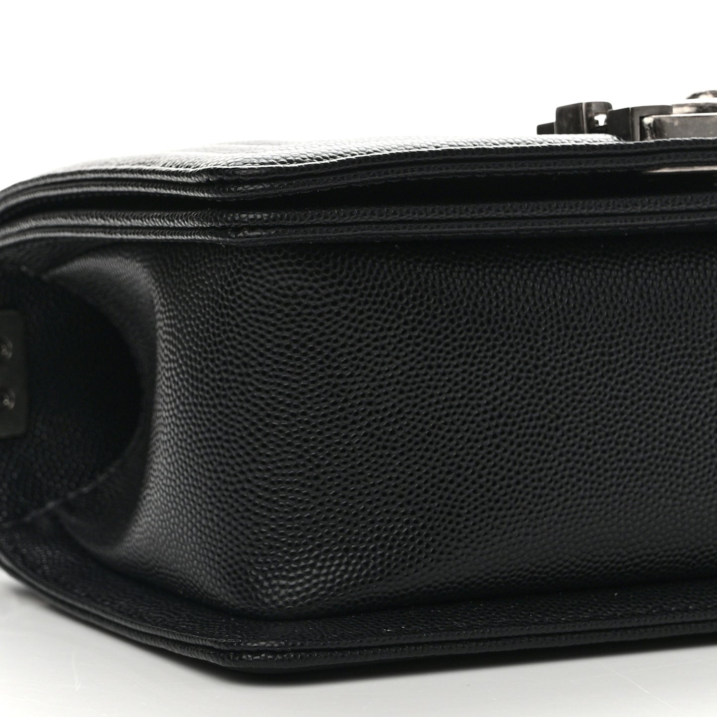 Caviar Quilted Small Boy Flap Black