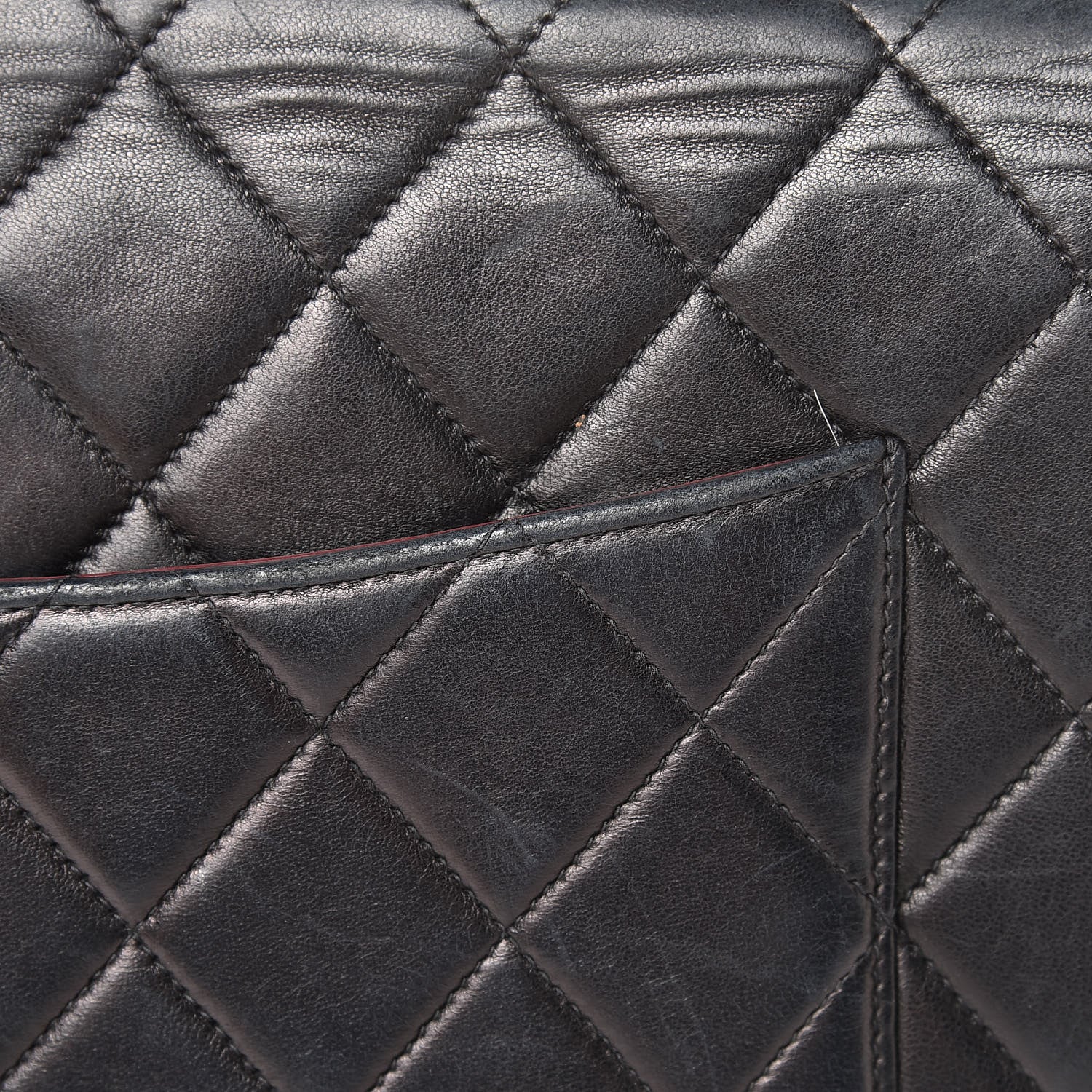Chanel Lambskin Quilted XL Jumbo Single Flap Black 24 of 31