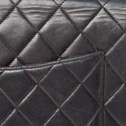 Chanel Lambskin Quilted XL Jumbo Single Flap Black 24 of 31