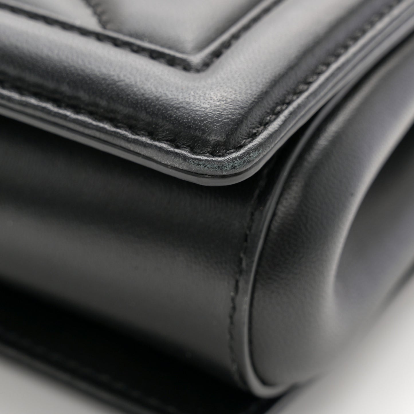 Calfskin Large Devotion Crossbody Bag Black