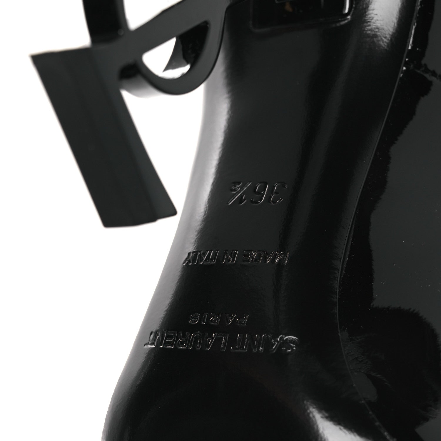 Saint Laurent Patent Opyum 85 Pumps 36.5 Black 8 of 11