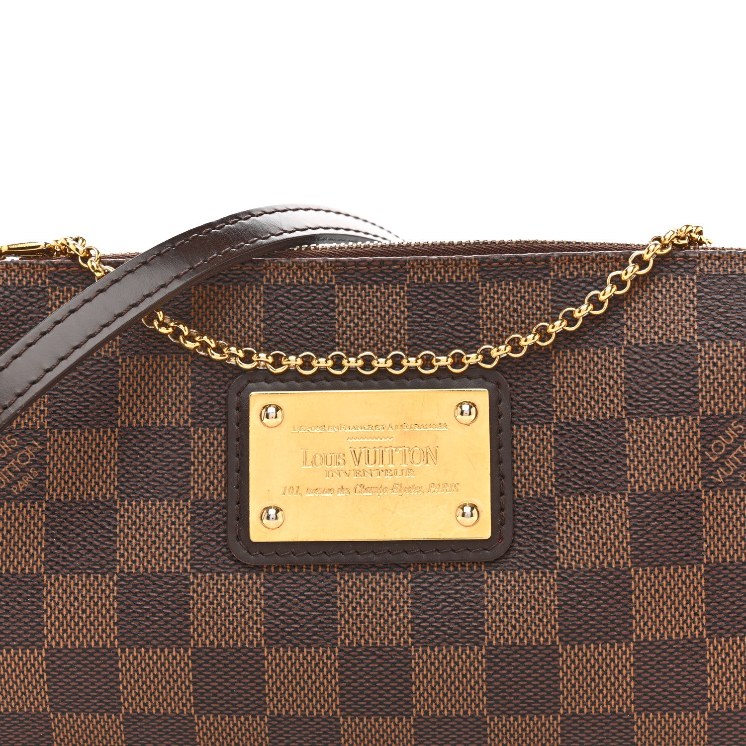 Louis Vuitton Damier Ebene Eva Clutch 9 of 14