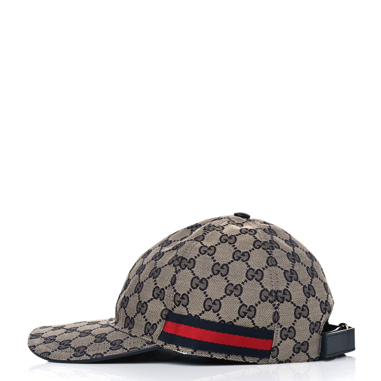 Monogram Web Baseball Hat XL Beige Blue