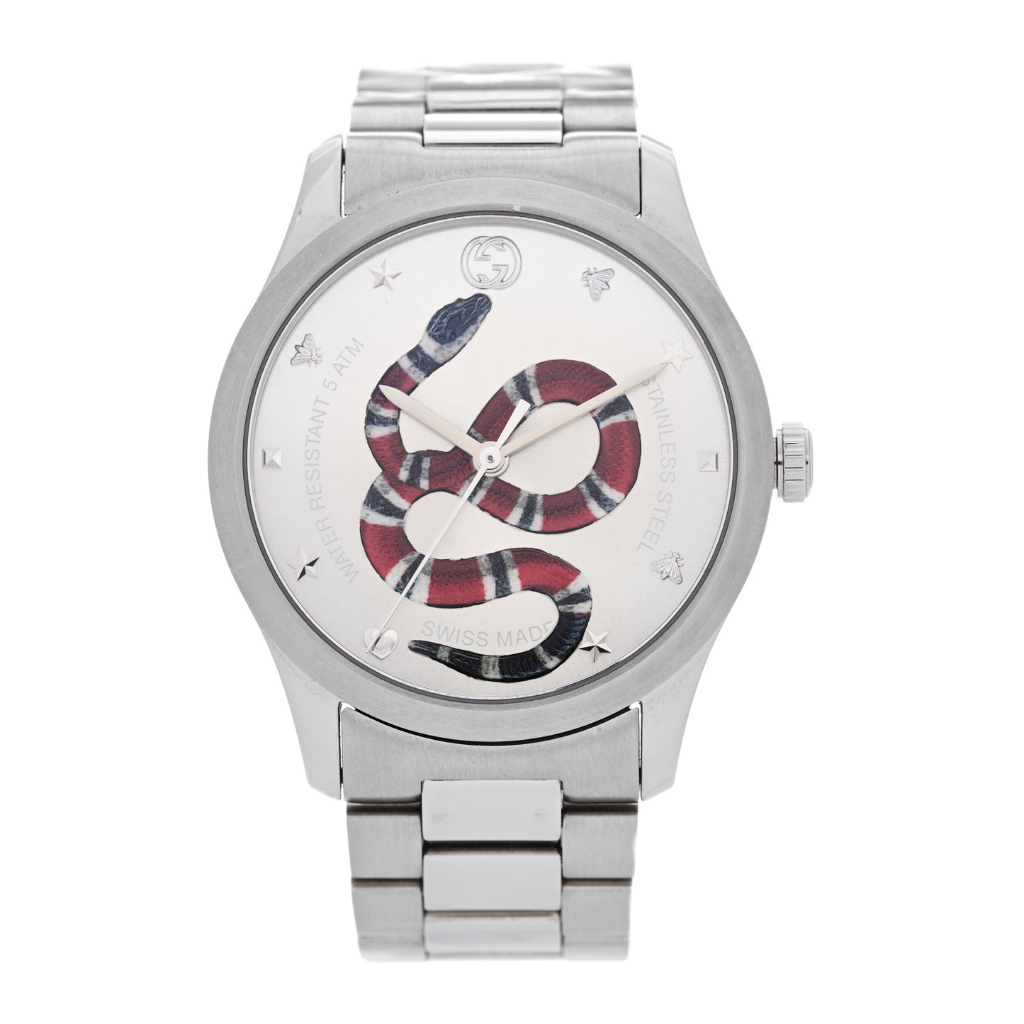 Stainless Steel 38mm G-Timeless Snake Quartz Watch