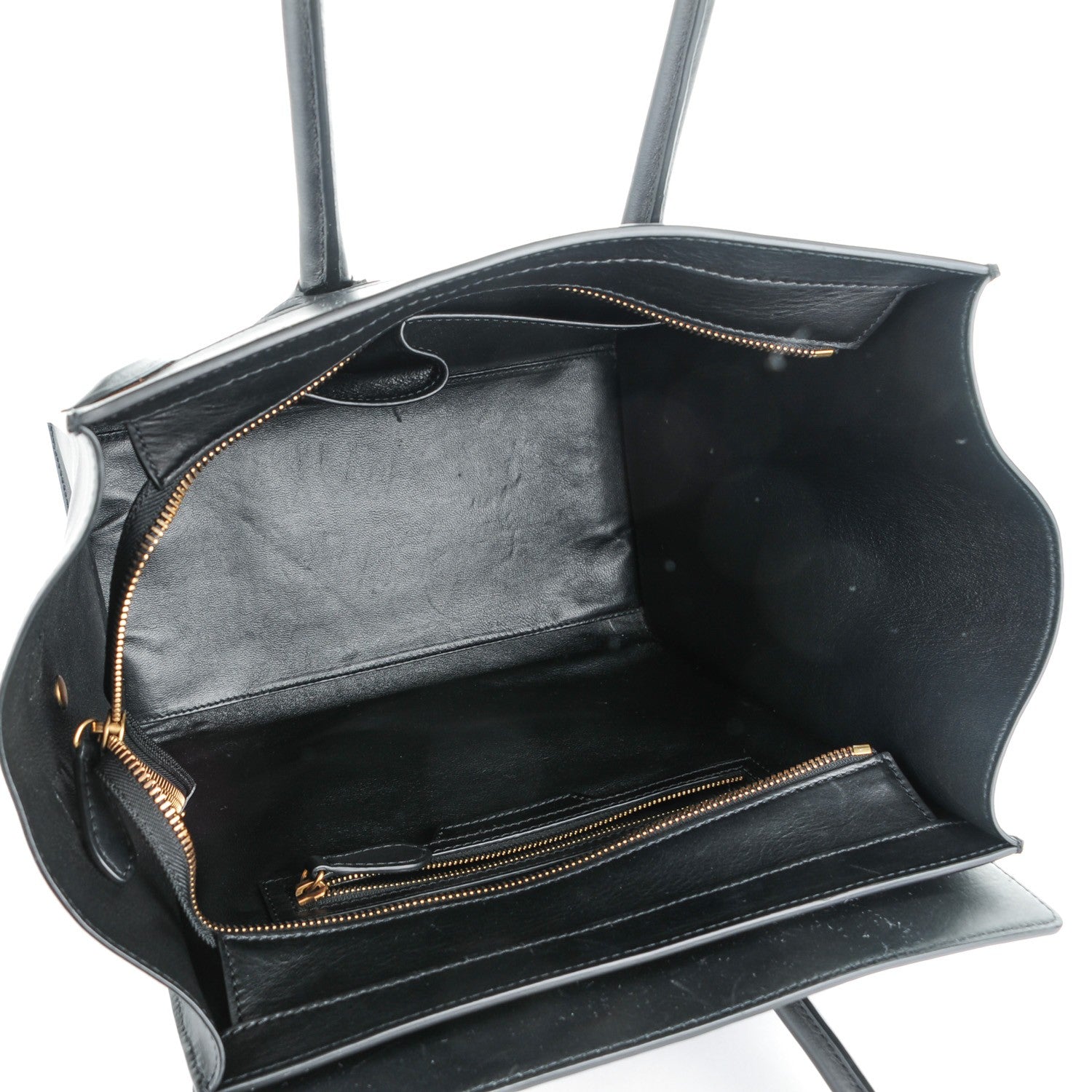 Celine Smooth Calfskin Mini Luggage Black 5 of 10