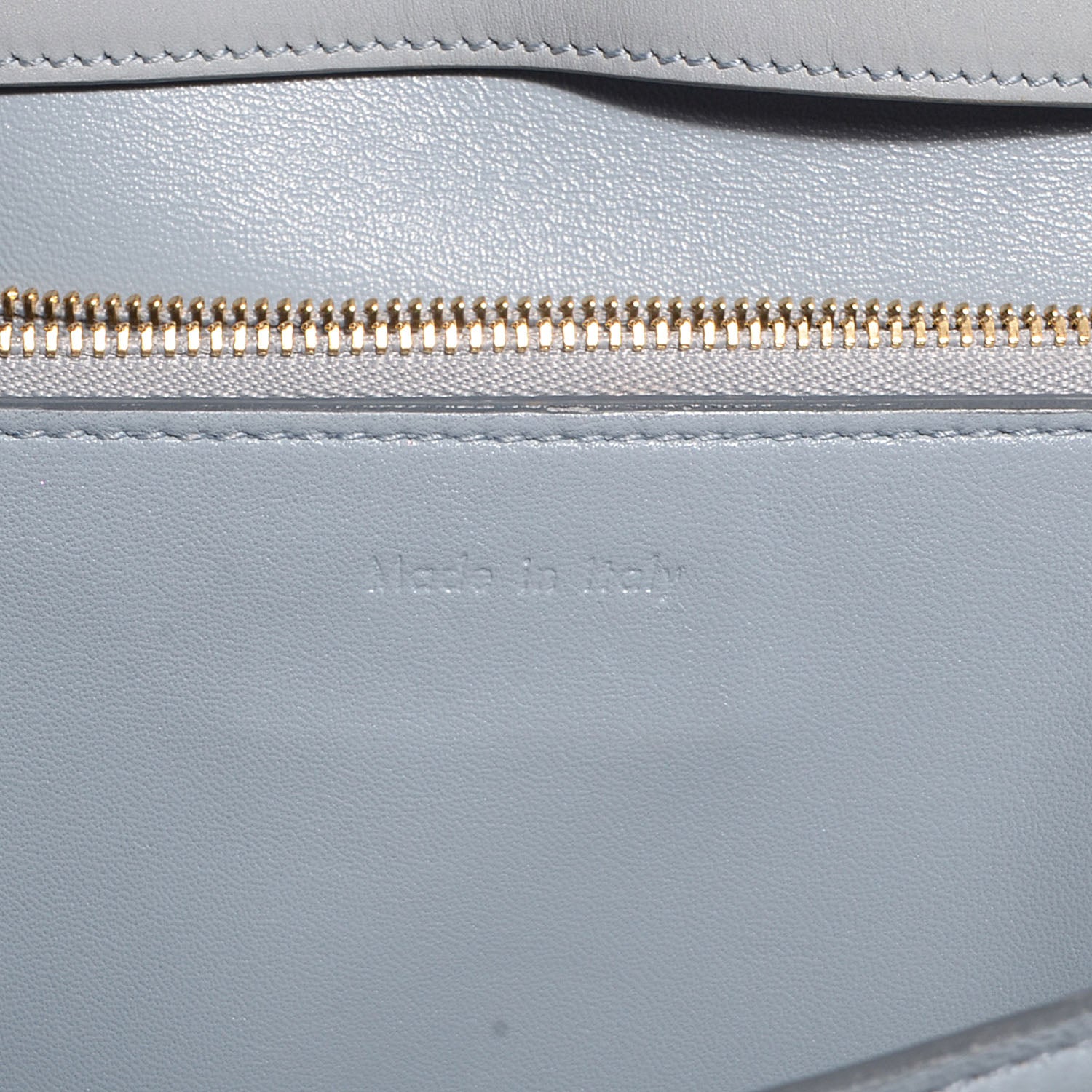 Celine Smooth Calfskin Medium Classic Box Flap Bag Powder Blue 6 of 10