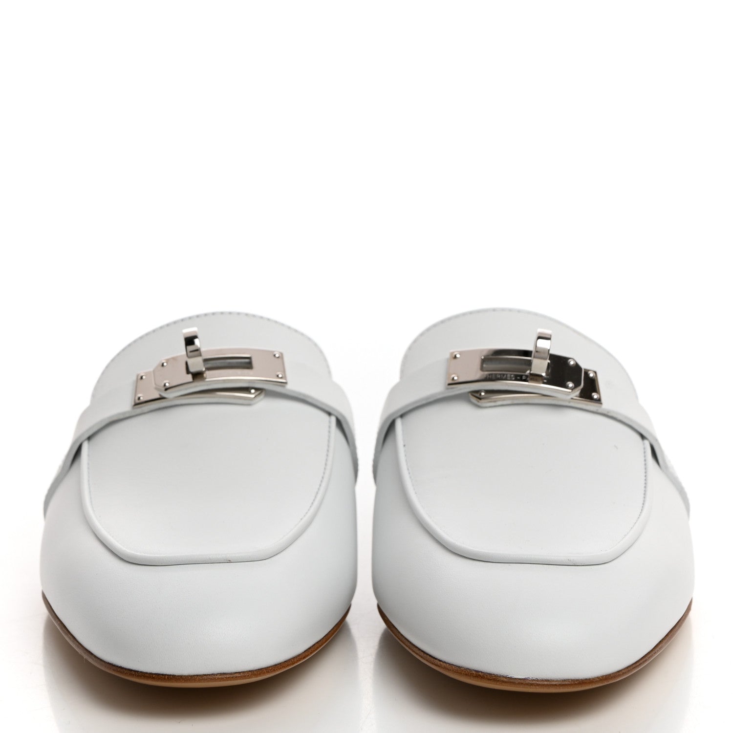 Hermes Calfskin Oz Mules 36.5 White 2 of 9