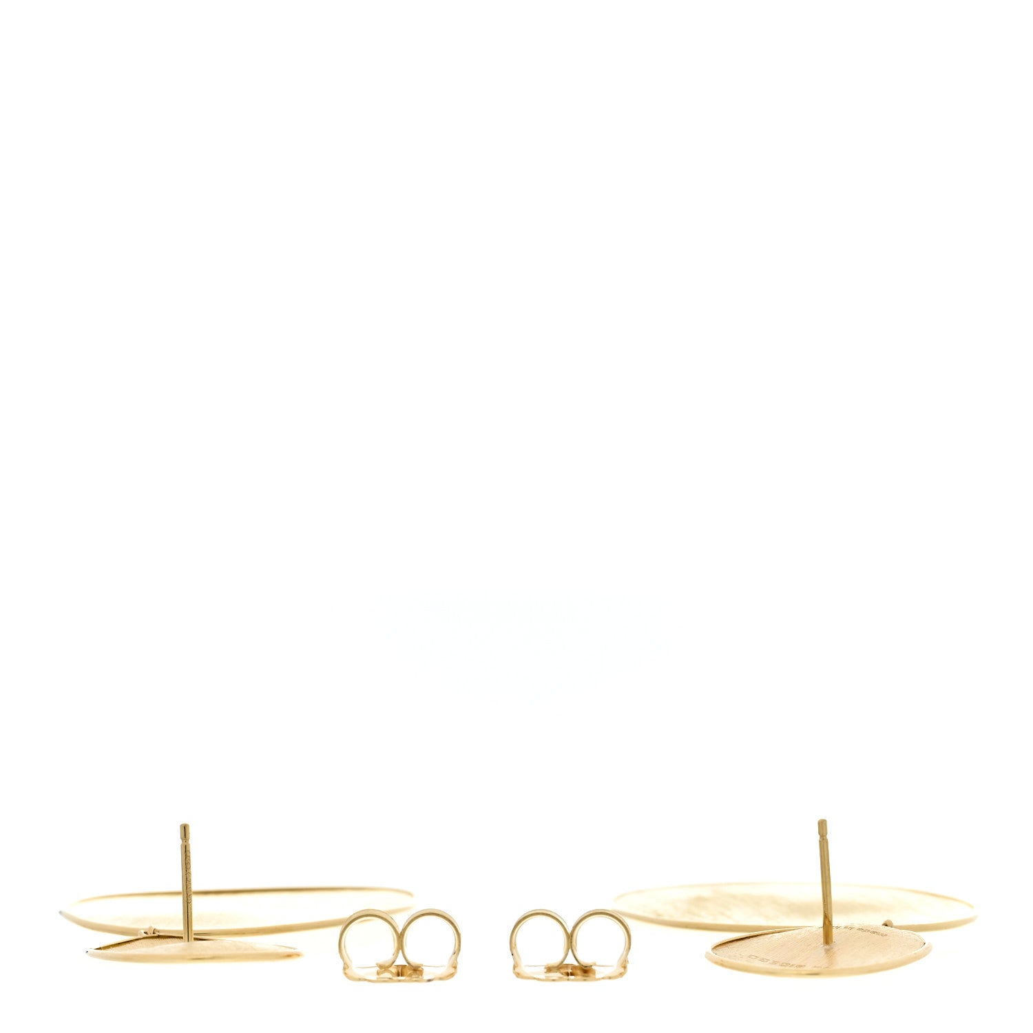 Marco Bicego 18K Yellow Gold Large Lunaria Drop Earrings 3 of 4