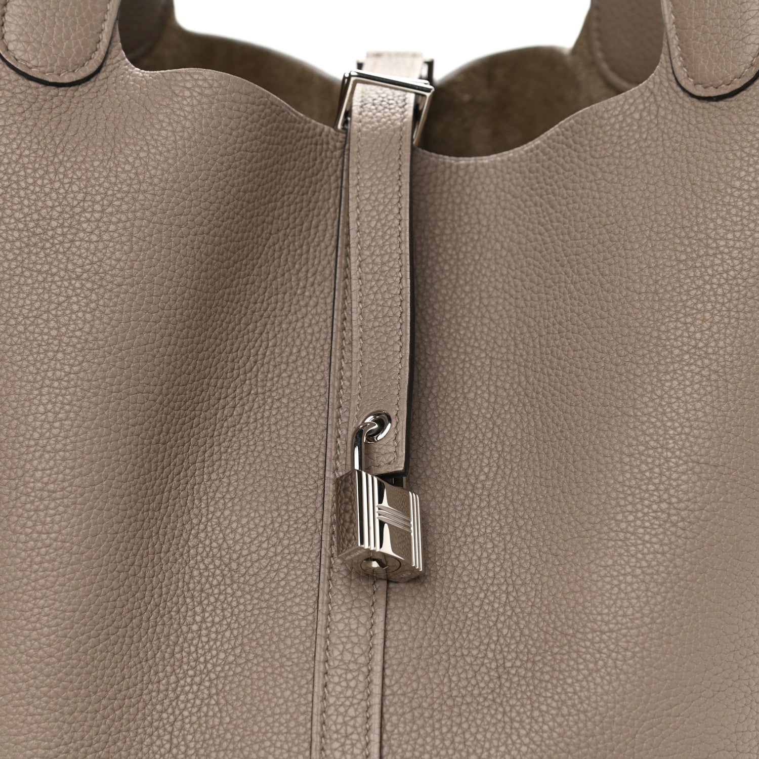 Hermes Taurillon Maurice Picotin Lock 22 MM Gris Asphalte 8 of 12