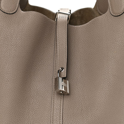 Hermes Taurillon Maurice Picotin Lock 22 MM Gris Asphalte 8 of 12